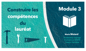 Module 3: Construire les compétences du lauréat